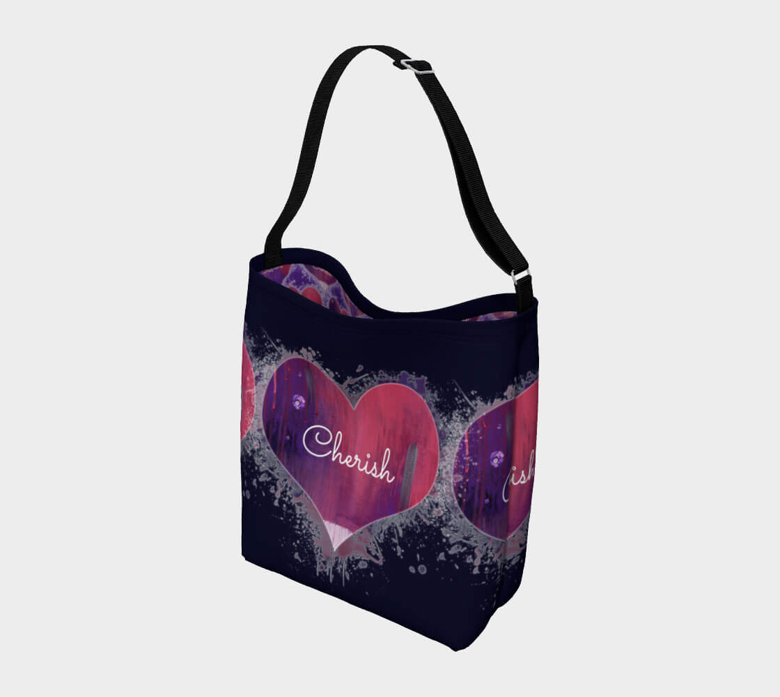 Three Heart Day Tote Zoomed
