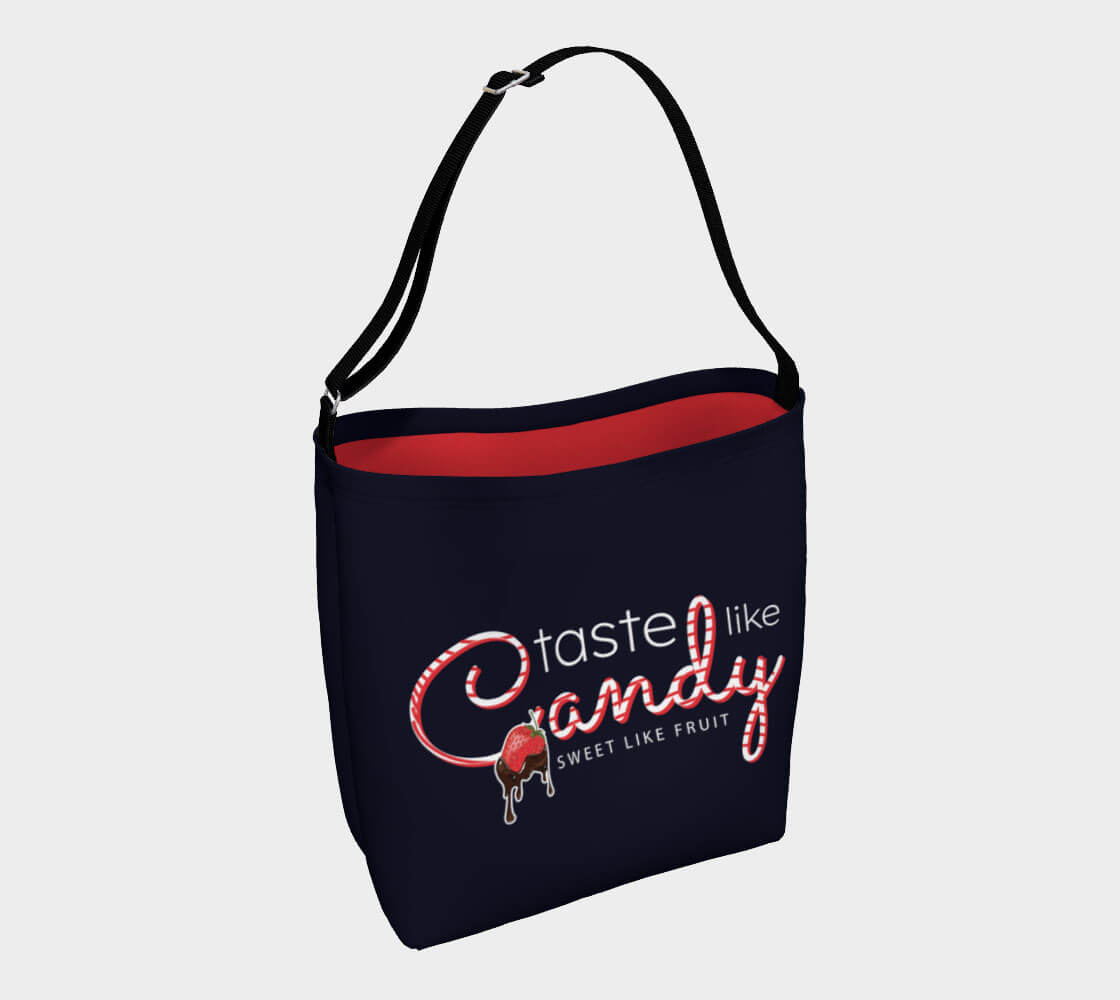 Taste Like Candy Sweet Like Fruit - Dark Blue Day Tote