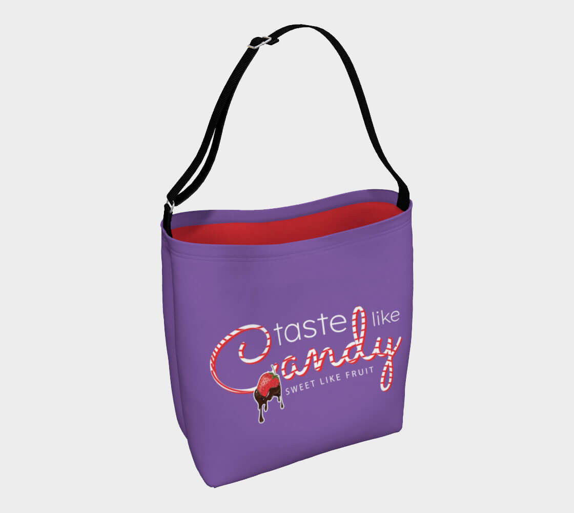 Taste Like Candy Sweet Like Fruit - Dark Blue Day Tote