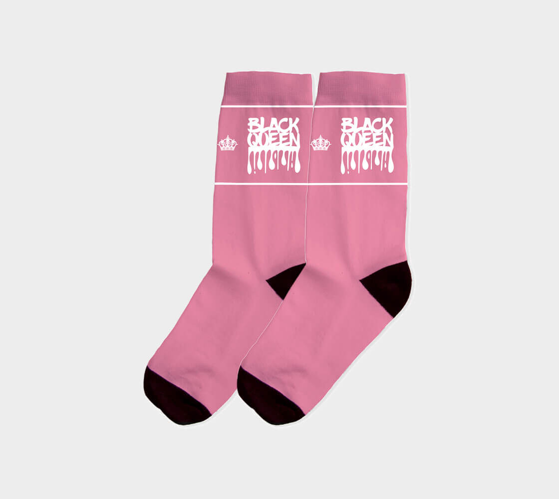 Black Queen v1 Light - Dusty Rose/White Socks