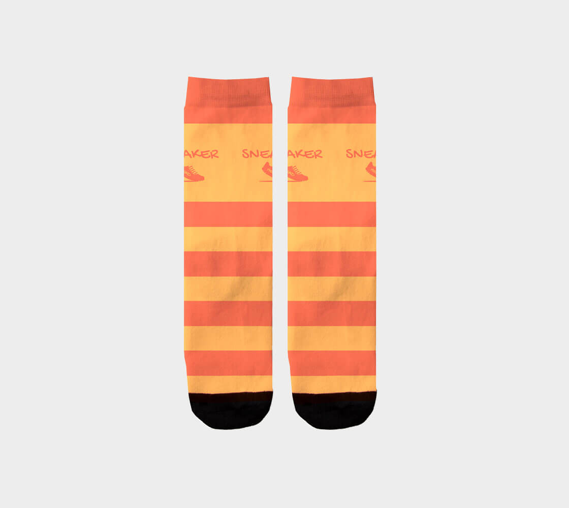 Sneakerhead v2 Stripes - Sienna/Rajah Socks