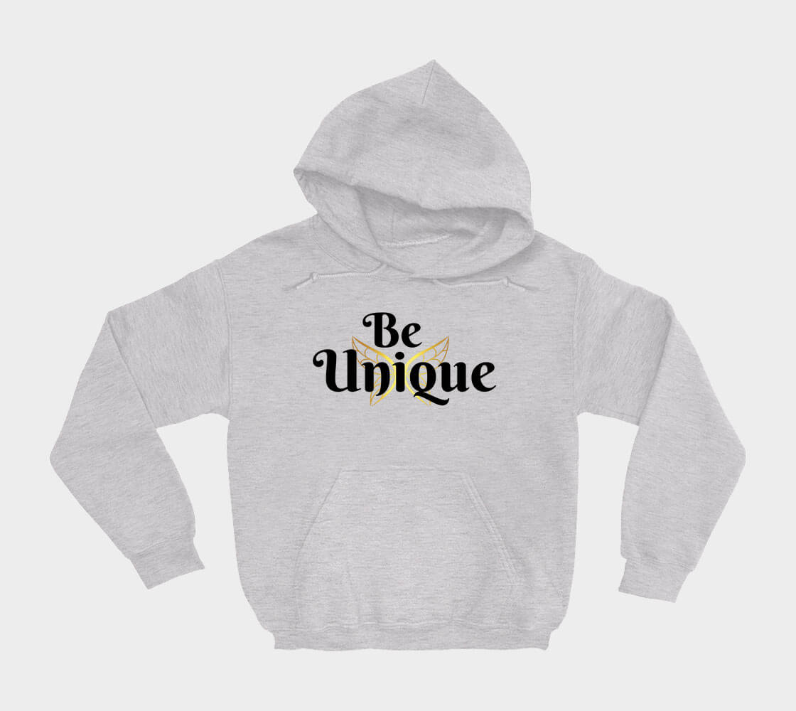 Be Unique - Ash Grey hoodie