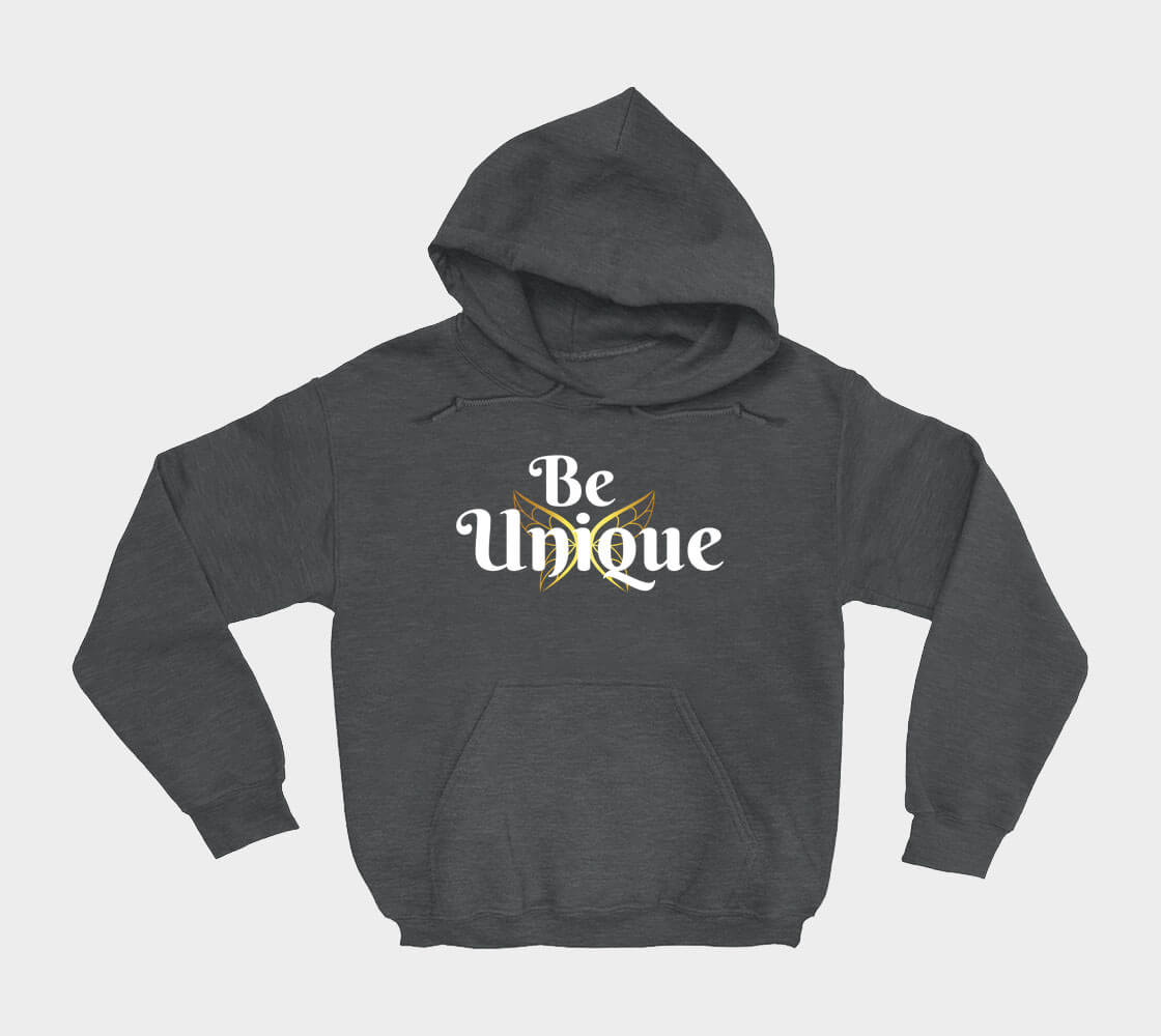 Be Unique - Dark Grey hoodie