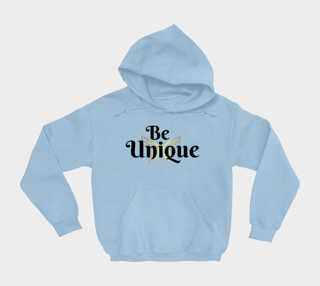 Be Unique - Light Blue hoodie
