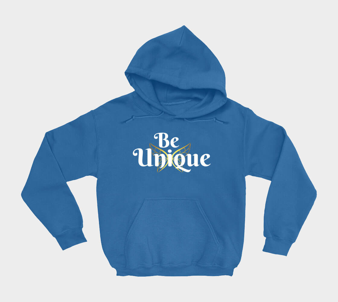Be Unique - Royal Blue hoodie