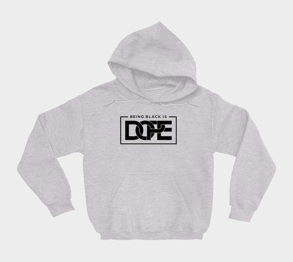 Being Black is Dope - Ash Grey hoodie