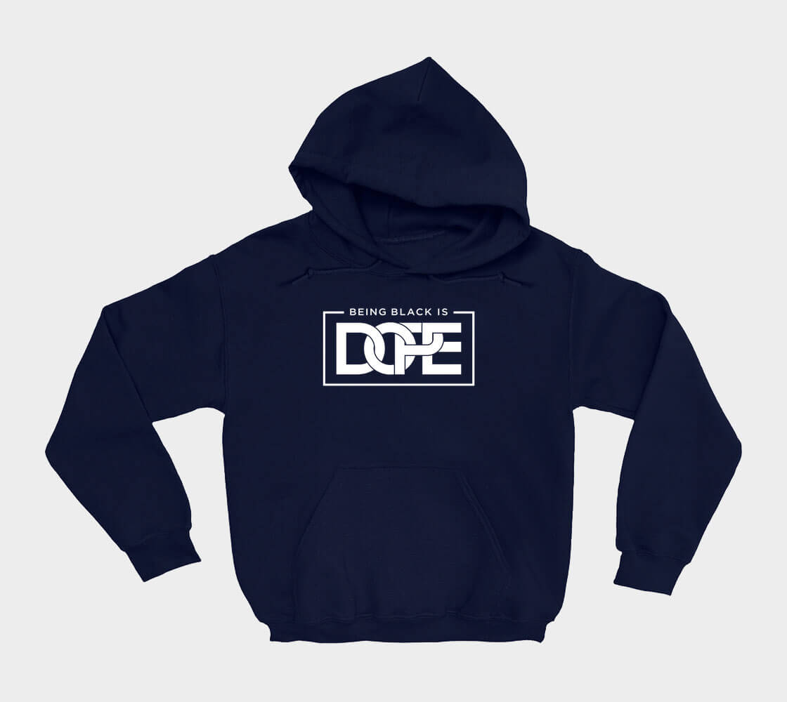 Being Black is Dope - Navy hoodie