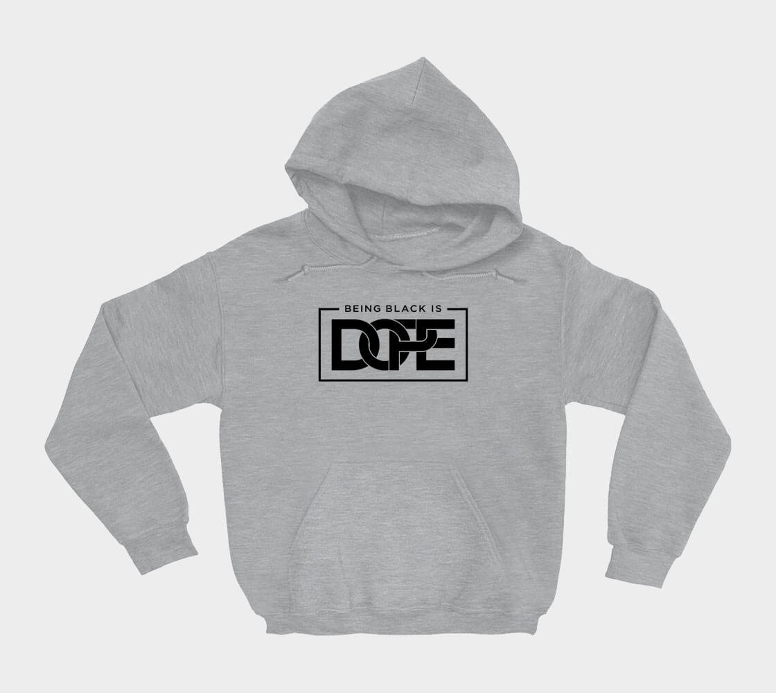 Being Black is Dope - Sport Grey hoodie