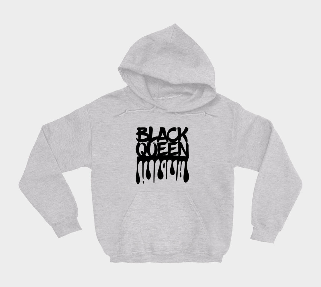 Black Queen - Ash Grey hoodie