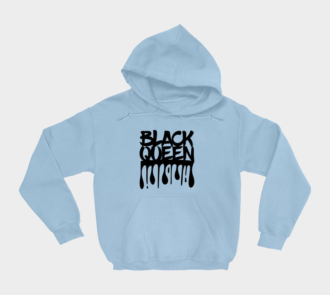 Black Queen - Light Blue hoodie