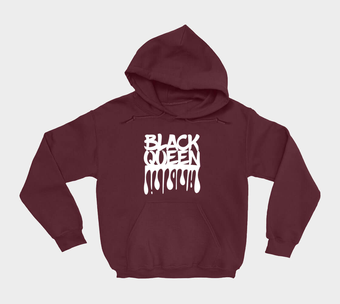 Black Queen - Maroon hoodie