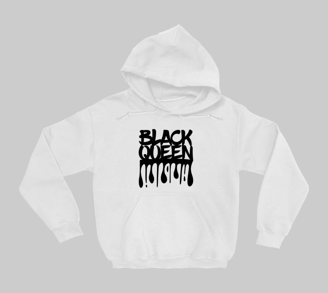 Black Queen - White hoodie