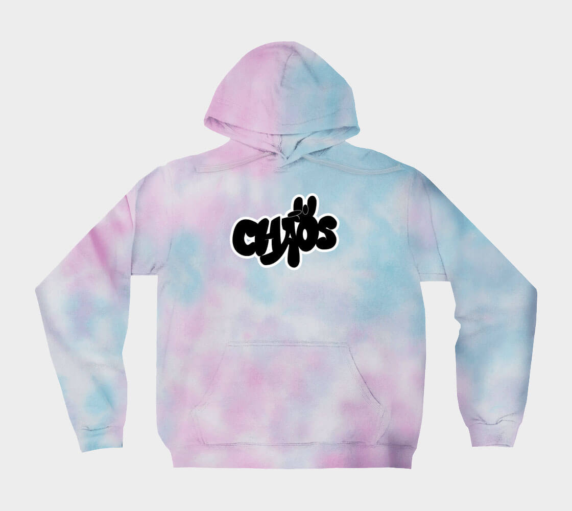 Chaos Tie Dye - Cotton Candy hoodie