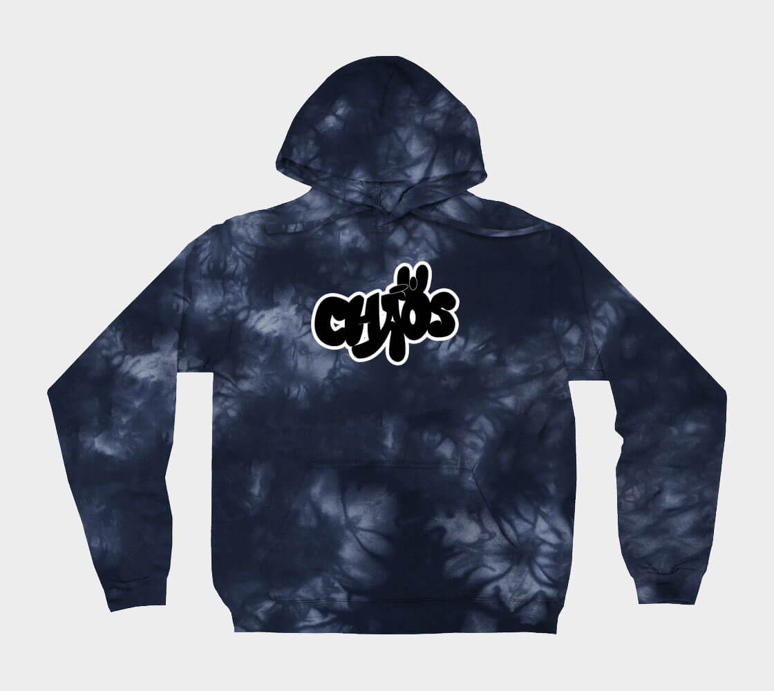 Chaos Tie Dye - Navy Blue hoodie