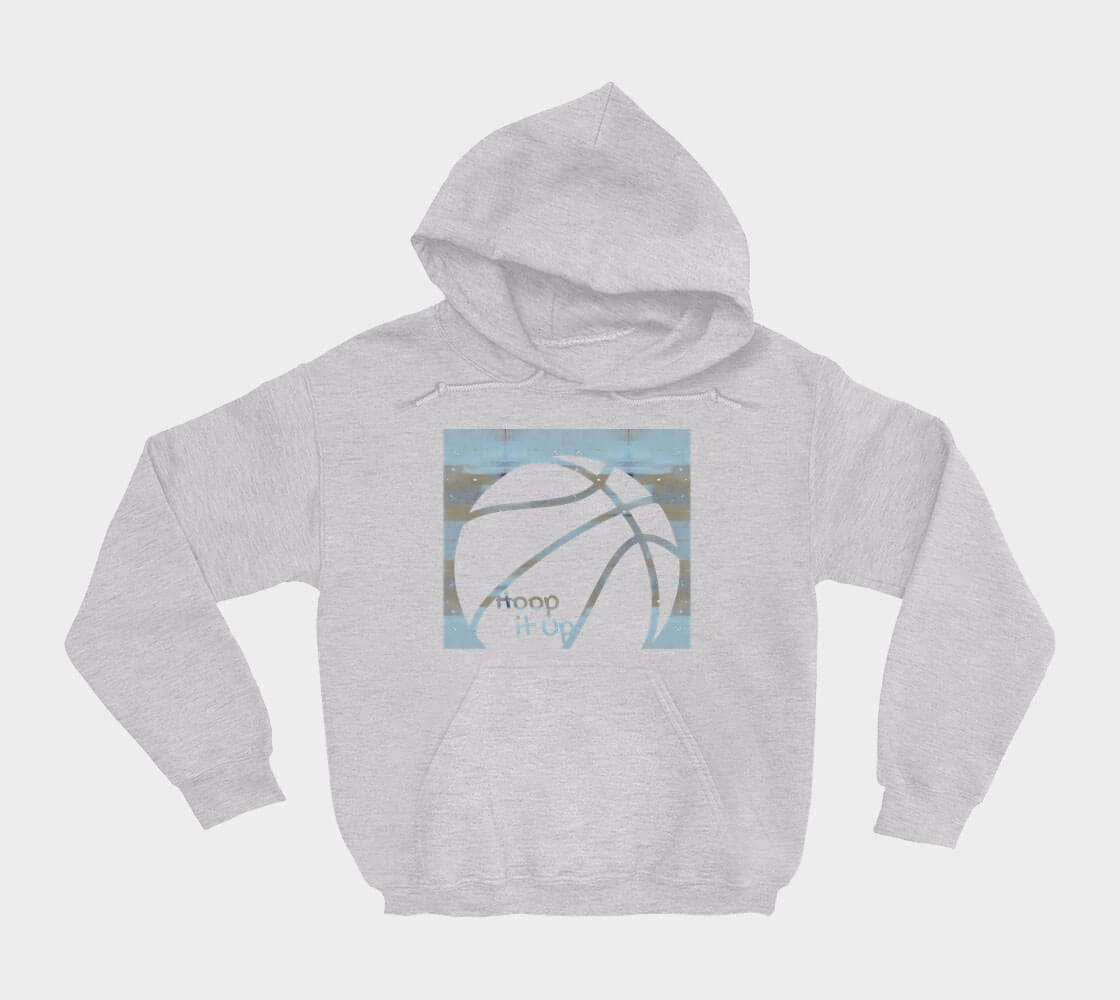 Hoop it Up Cam - Ash Grey hoodie