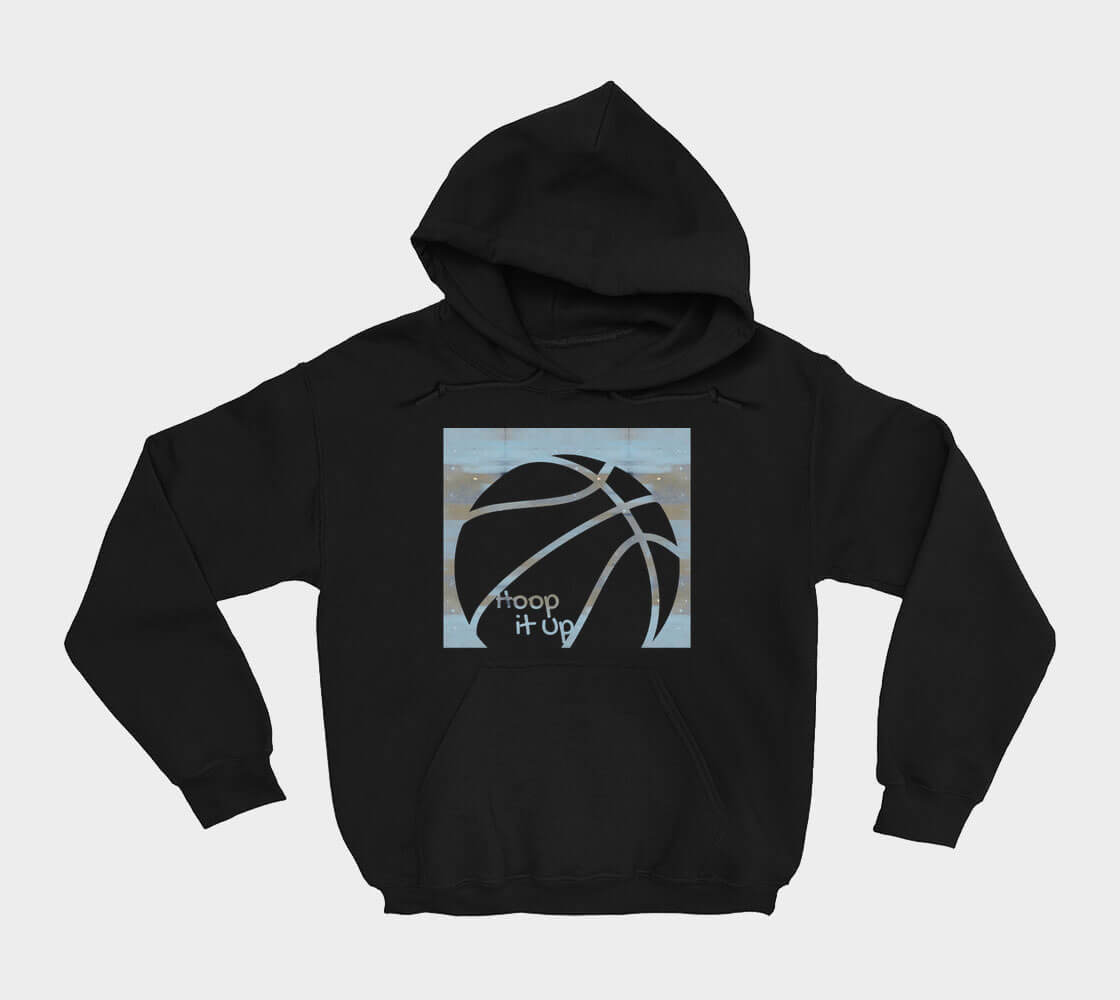 Hoop it Up Cam - Black hoodie
