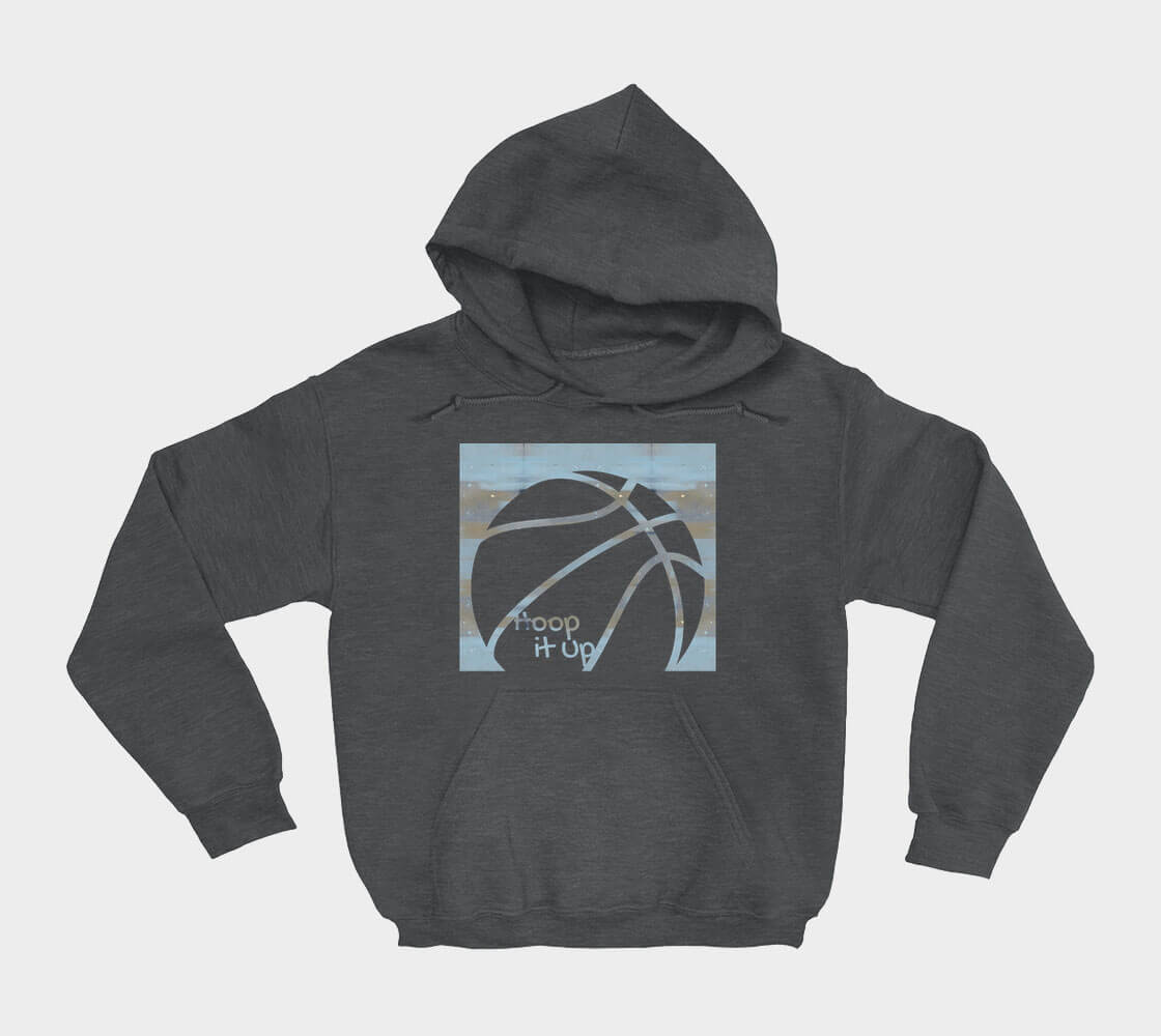 Hoop it Up Cam - Dark Grey hoodie