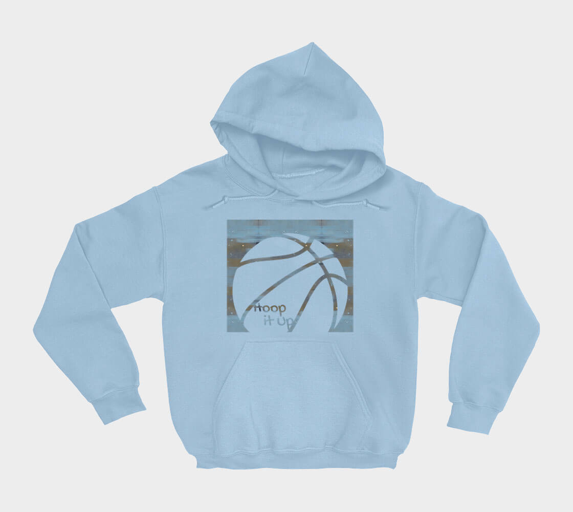 Hoop it Up Cam - Light Blue hoodie