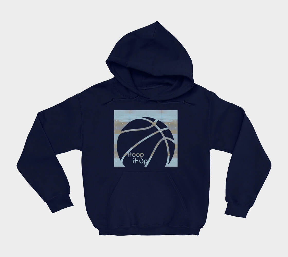 Hoop it Up Cam - Navy hoodie