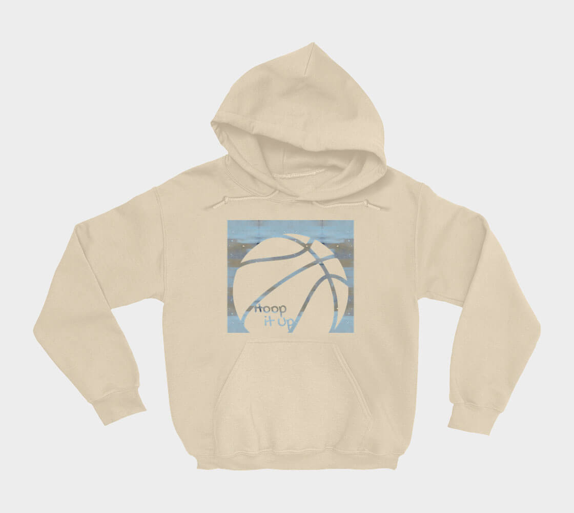 Hoop it Up Cam - Sand hoodie