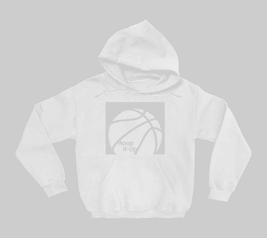Hoop it Up Cam - White hoodie