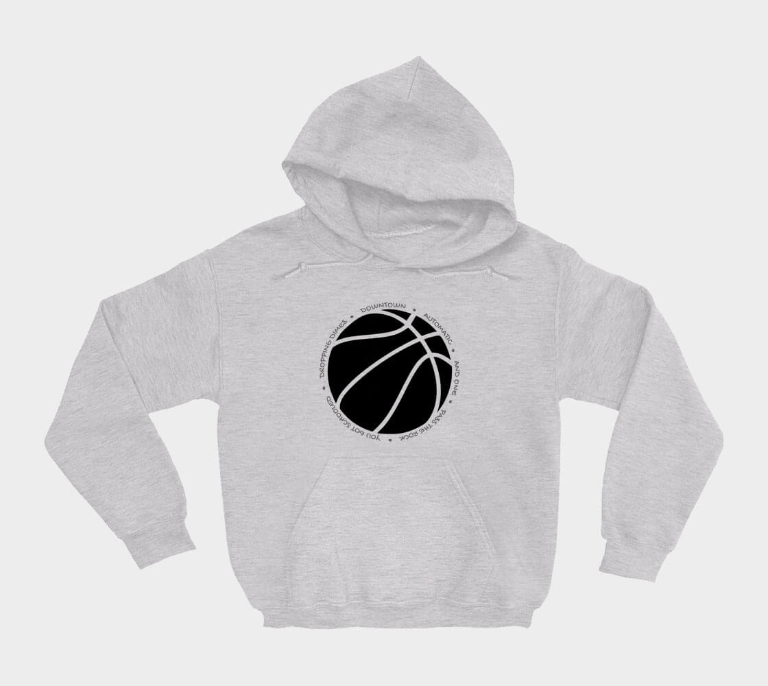 Hoop it up Trash Talk - Ash Grey hoodie