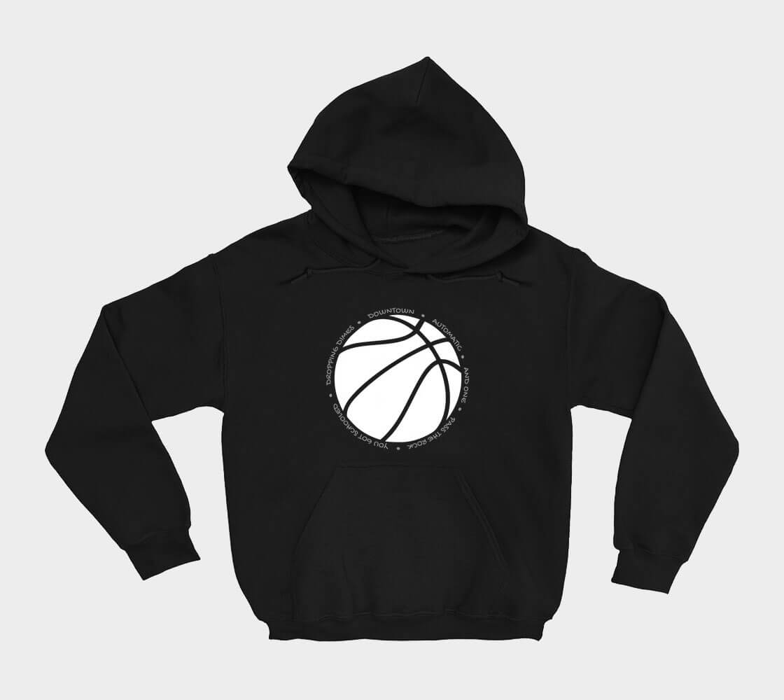 Hoop it up Trash Talk - Black hoodie