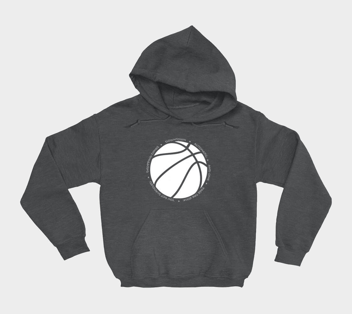 Hoop it up Trash Talk - Dark Grey hoodie