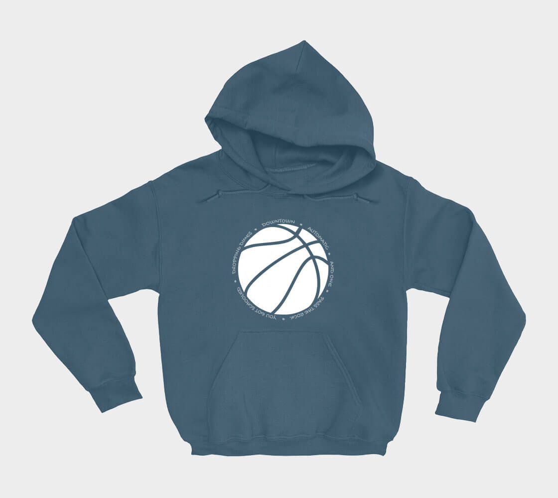 Hoop it up Trash Talk - Indigo hoodie