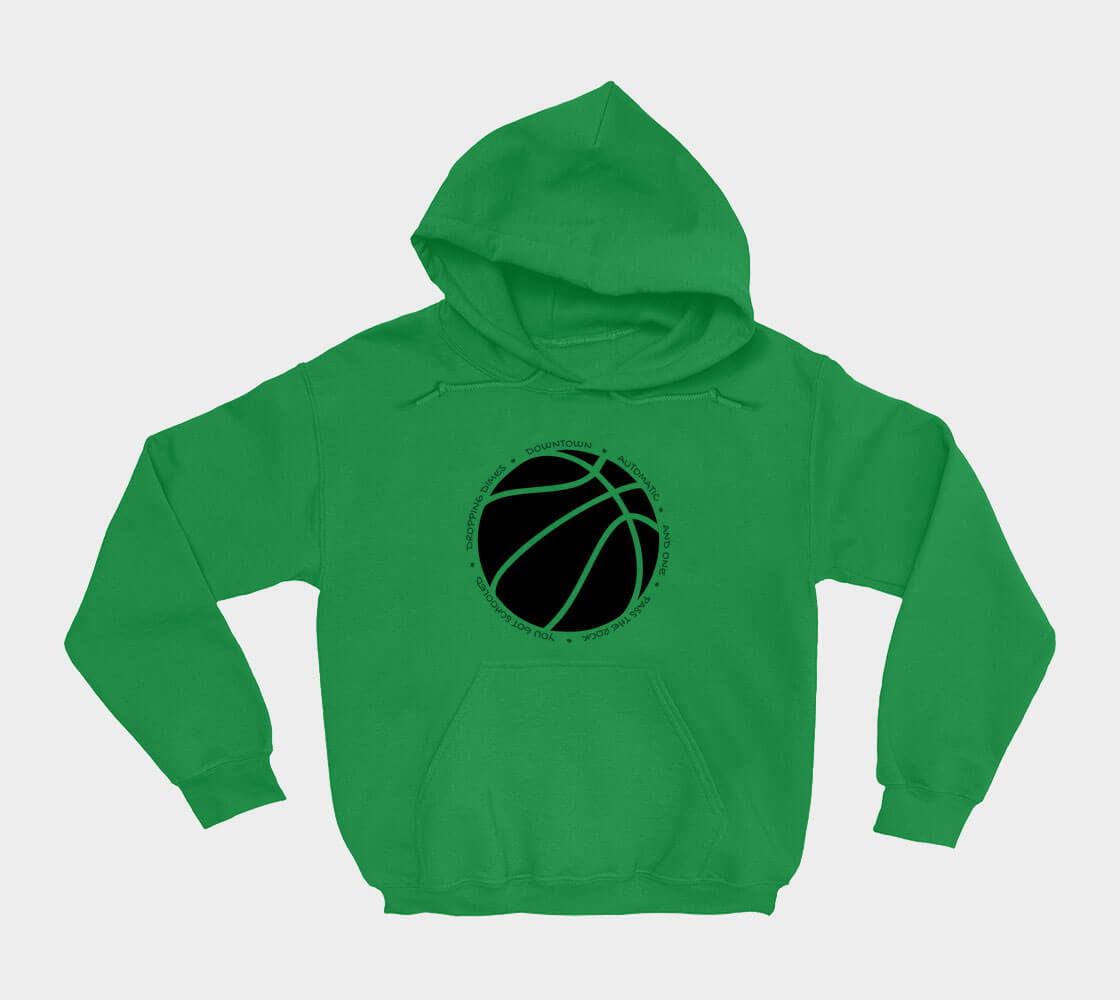 Hoop it up Trash Talk - Kelly Green hoodie