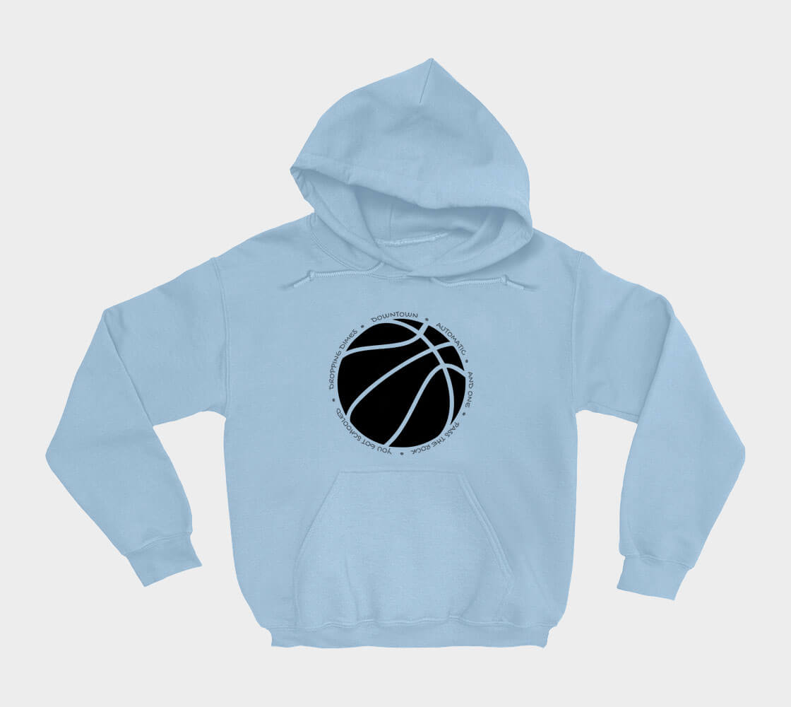 Hoop it up Trash Talk - Light Blue hoodie