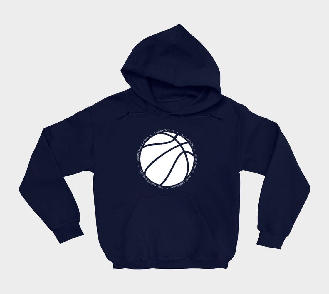 Hoop it up Trash Talk - Navy hoodie