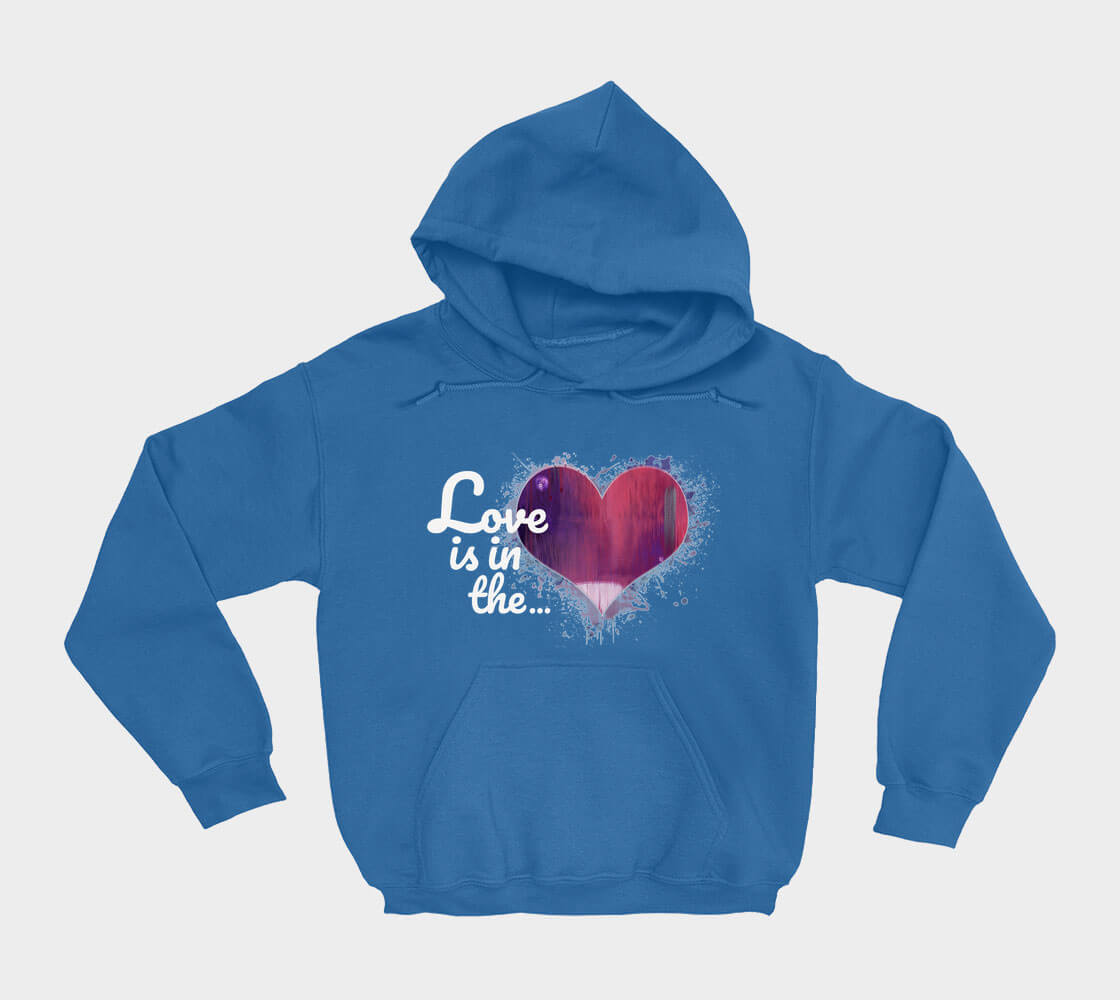 Love is in the Heart - Royal Blue hoodie