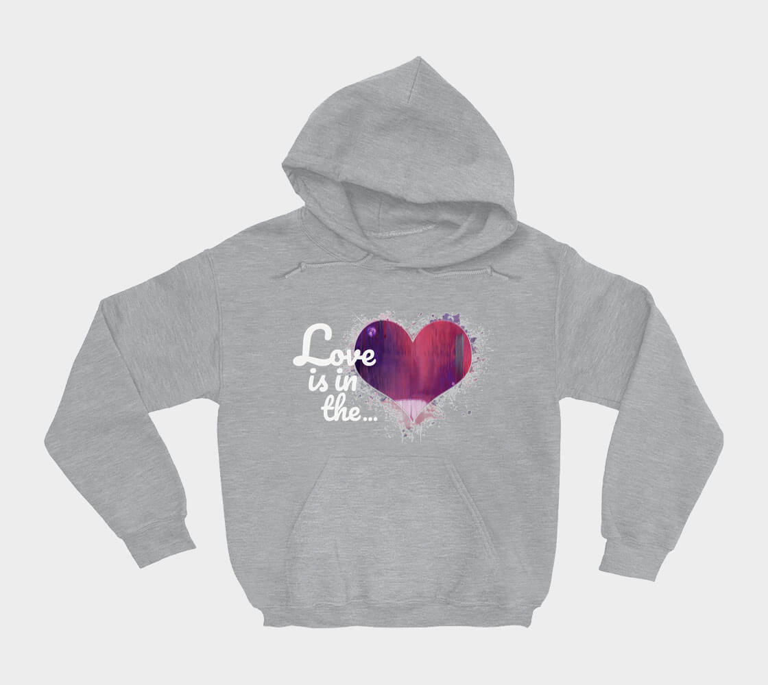 Love is in the Heart - Sport Grey hoodie