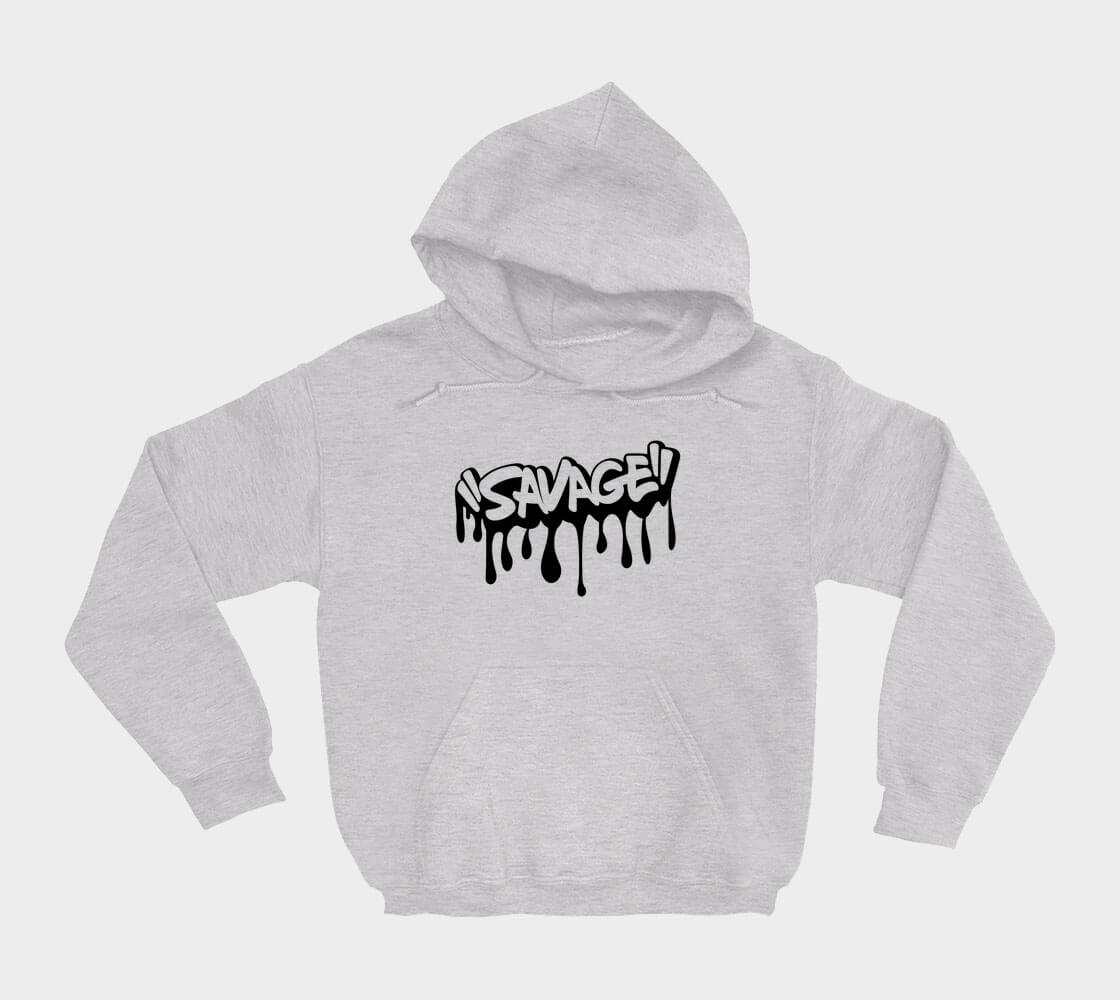 Savage - Ash Grey hoodie