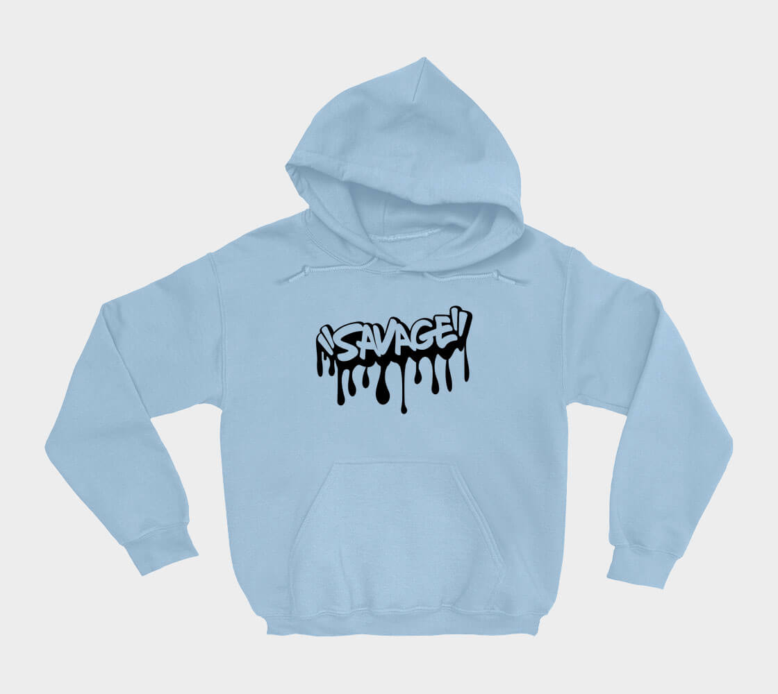 Savage - Light Blue hoodie
