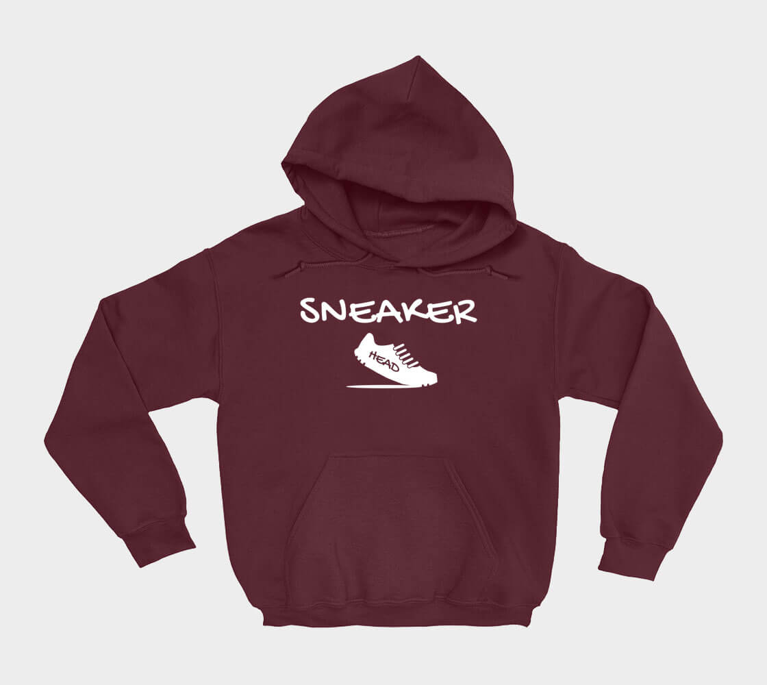 Sneakerhead v2 - Maroon hoodie