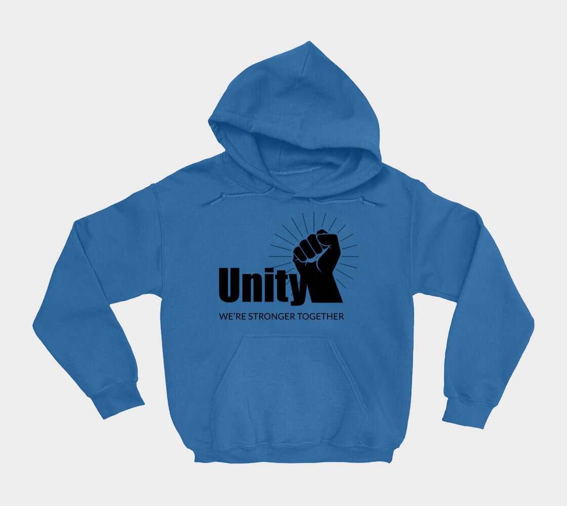 Unity We're Stronger Together - Royal Blue hoodie