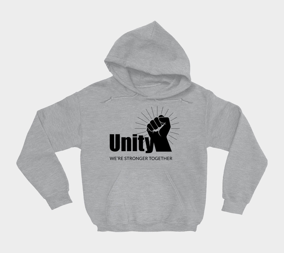 Unity We're Stronger Together - Sport Grey hoodie