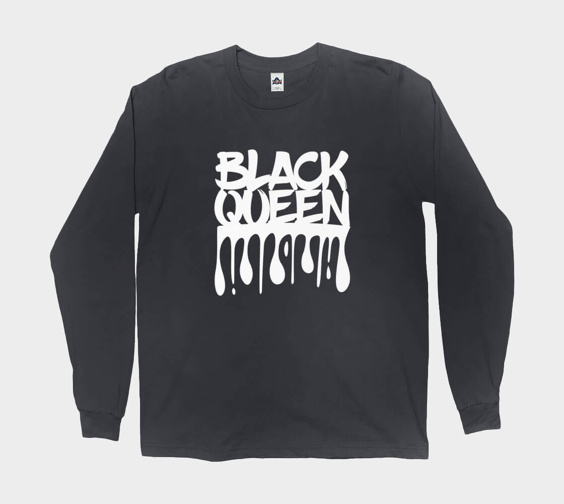 Black Queen - Black long sleeve Tee