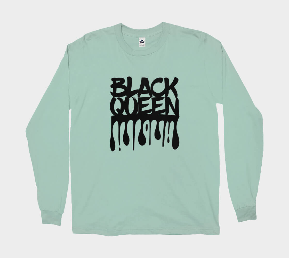 Black Queen - Celadon long sleeve Tee