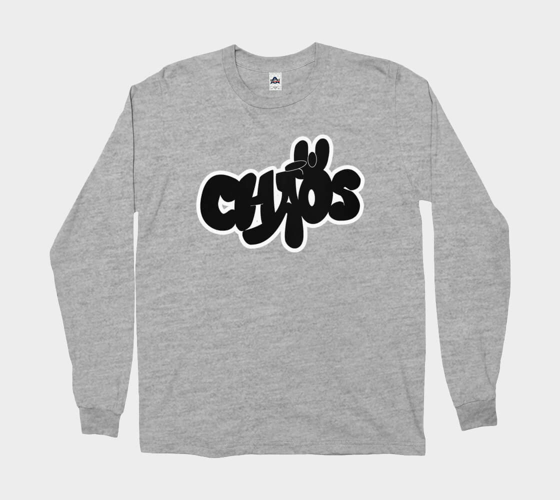 Chaos - Athletic Grey long sleeve Tee