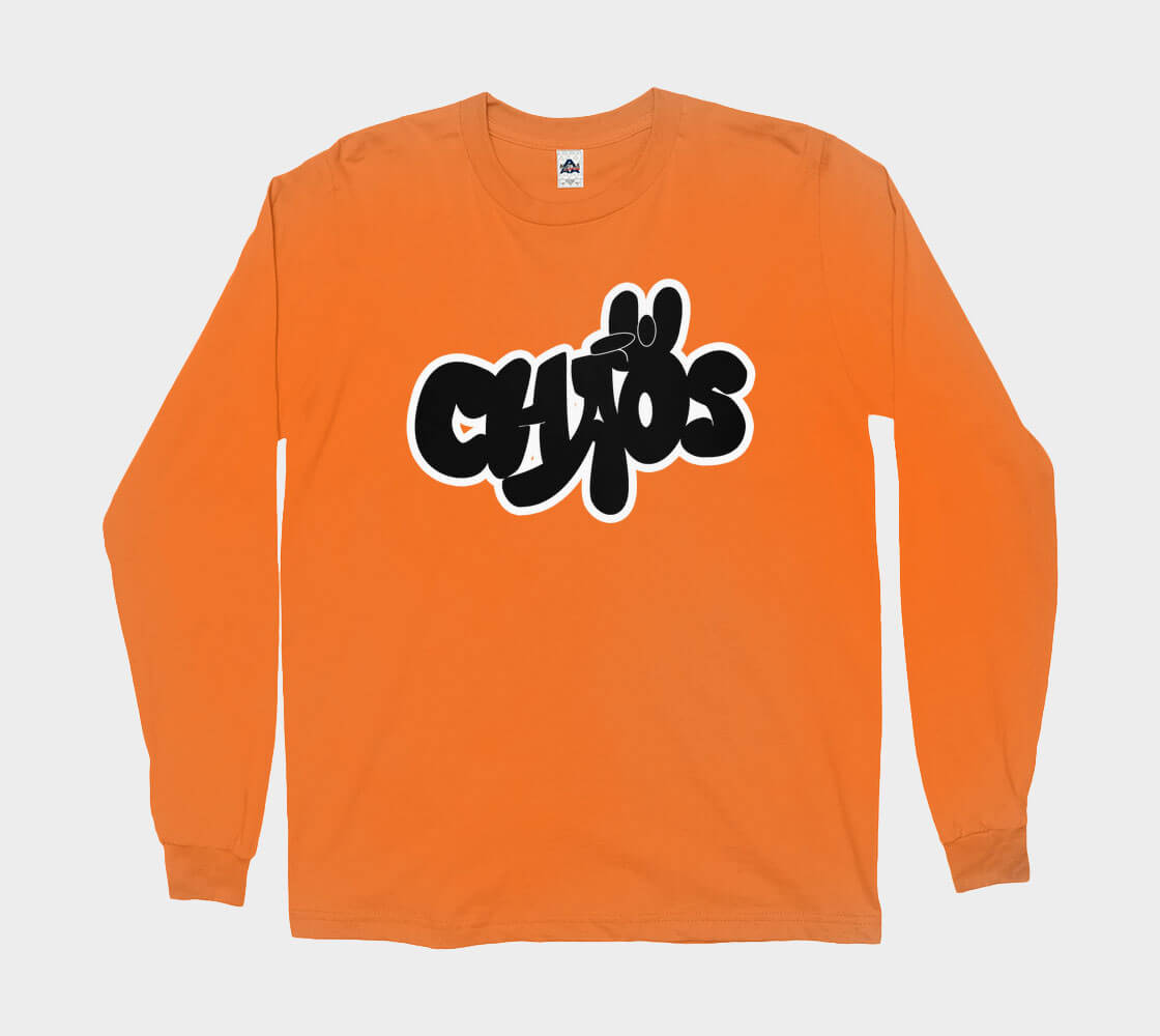 Chaos - Orange long sleeve Tee