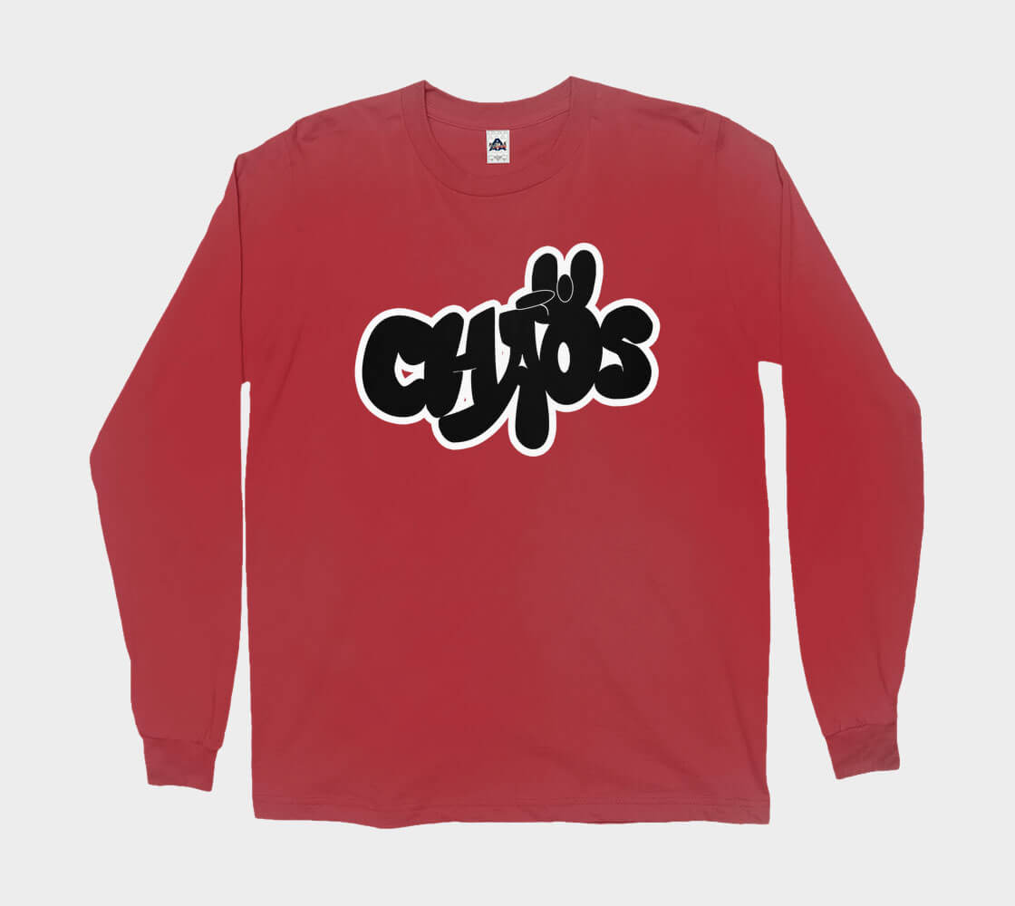 Chaos - Red long sleeve Tee