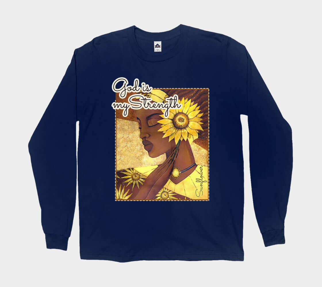 God is My Strength Long Sleeve Tee