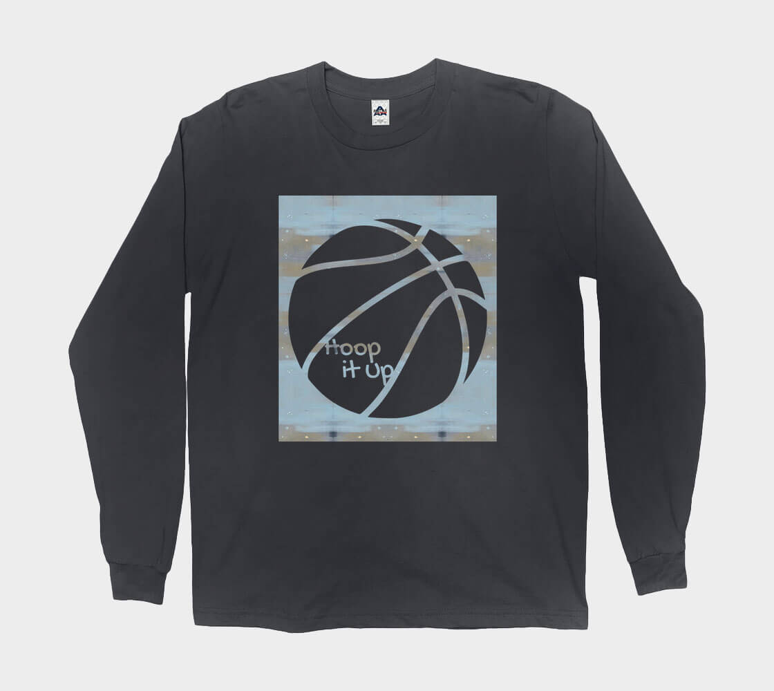 Hoop it Up Cam - Black long sleeve Tee