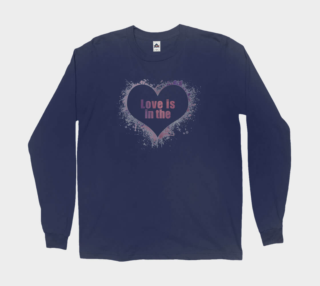 Love is in the Heart Silhouette Long Sleeve Tee