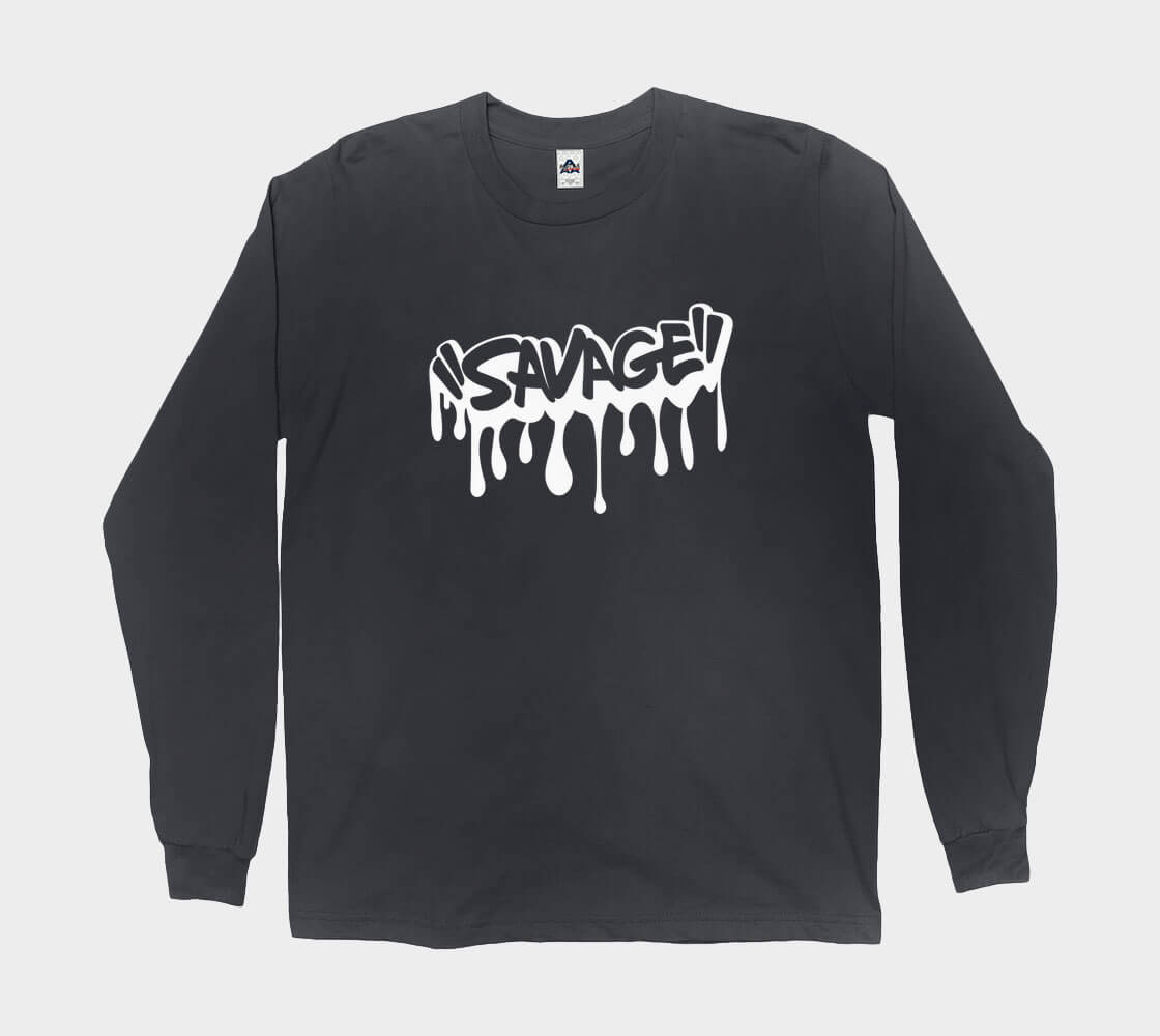 Savage - Black long sleeve Tee