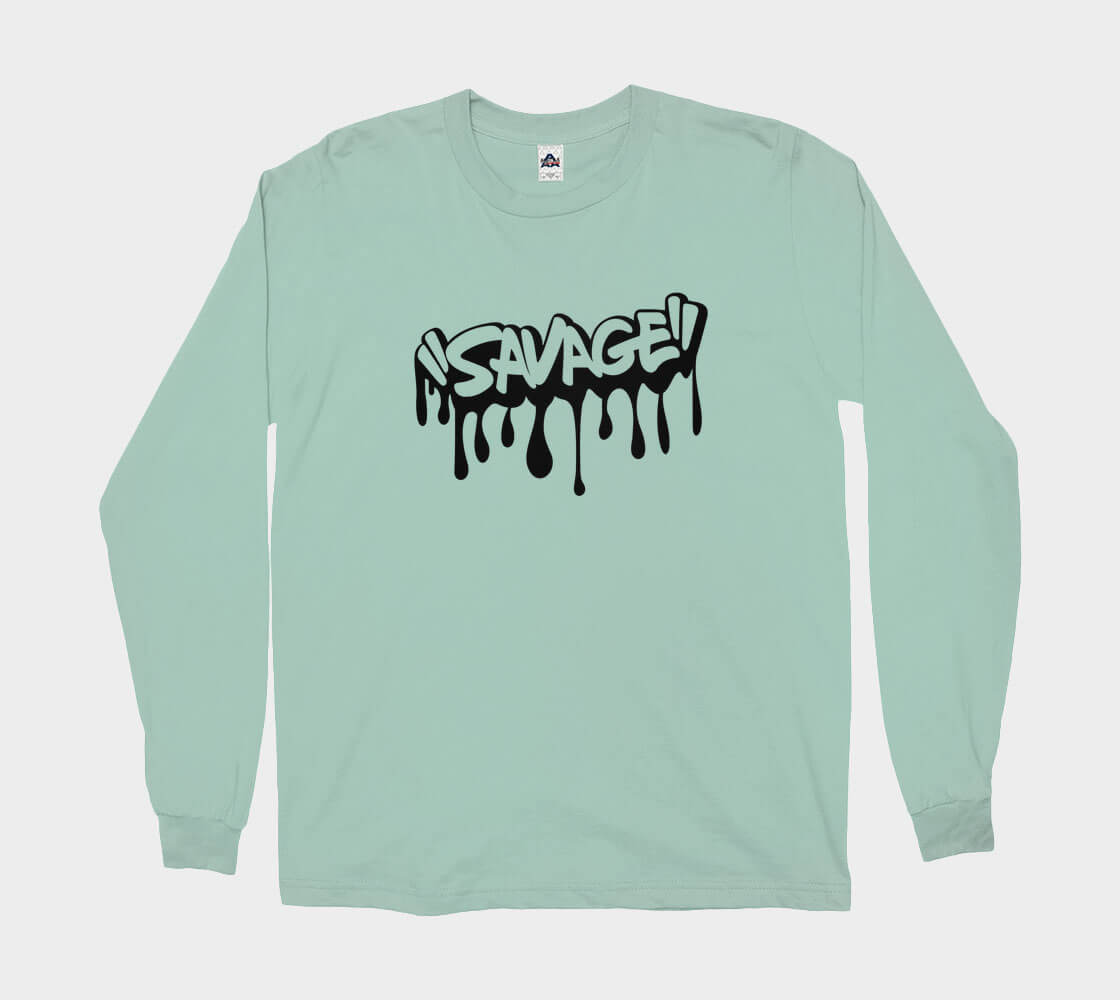 Savage - Celadon long sleeve Tee