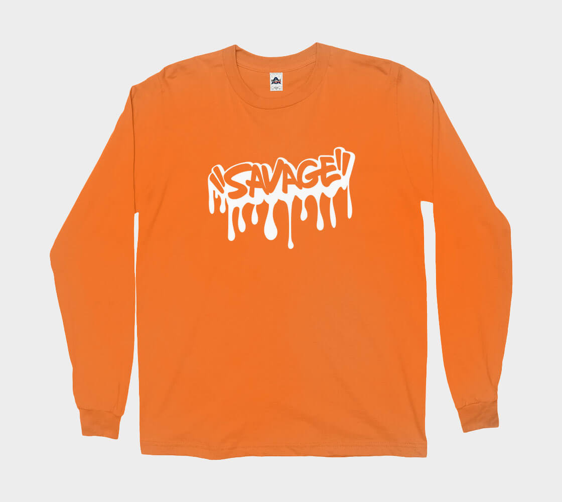 Savage - Orange long sleeve Tee